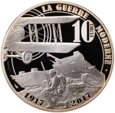 купить Франция 10 euro (евро) 2017 «100-летие окончания Первой мировой войны»