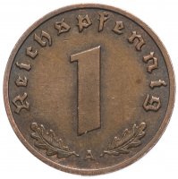 Купить Германия (Третий Рейх) 1 рейхспфенниг 1937 "А"