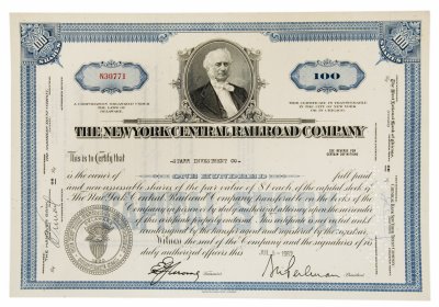 купить Акция США THE NEW YORK CENTRAL RAILROAD COMPANY , 1952-1966 гг.