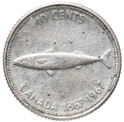 купить Канада 10 центов (cents) 1967 "100 лет Конфедерации"