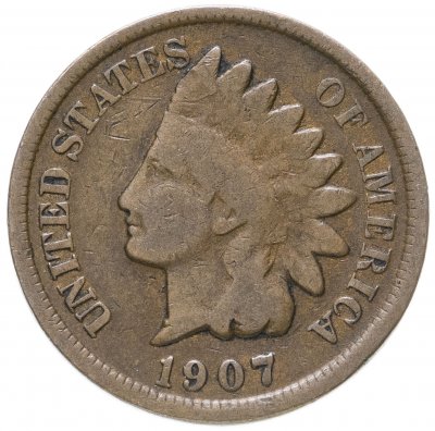 купить США 1 цент (cent) 1907 Indian Head Cent