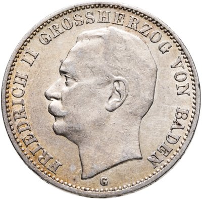 купить Германская Империя (Баден) 3 марки 1910 "G"