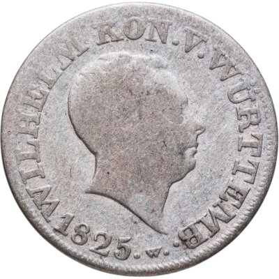 купить Германия, Вюртемберг 6 крейцеров 1825