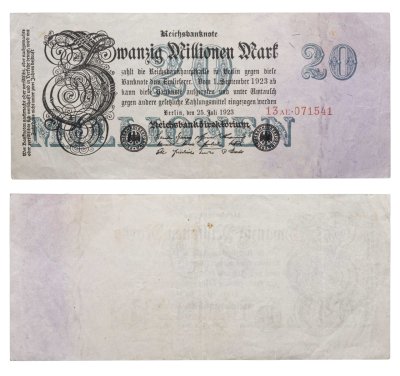 купить Германия 20000000 (20 миллионов) марок 1923