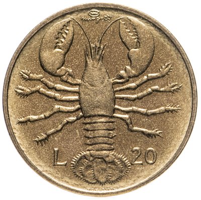 купить Сан-Марино 20 лир (lire) 1974