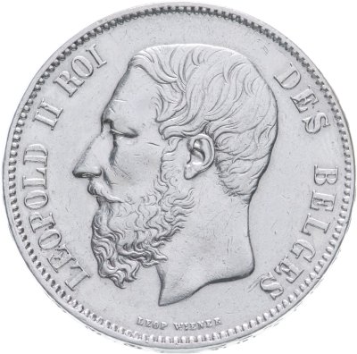 купить Бельгия 5 франков (francs) 1869