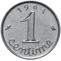 купить Франция 1 сантим 1964