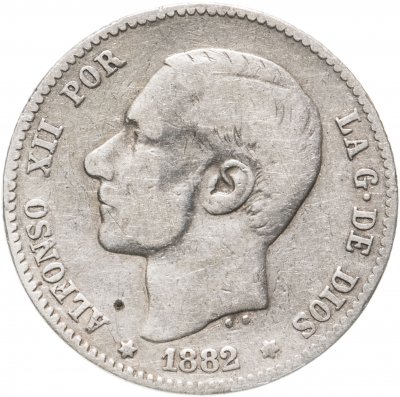 купить Испания 1 песета (peseta) 1882
