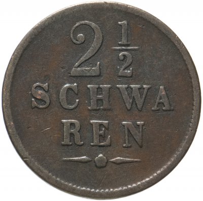 купить Бремен 2 1/2 шварена 1841
