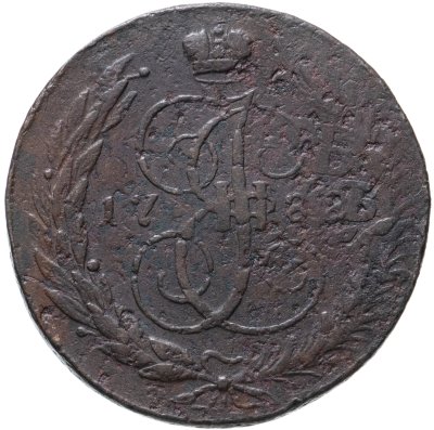 купить 5 копеек 1788 СПМ буквы "СПМ" под орлом перечекан