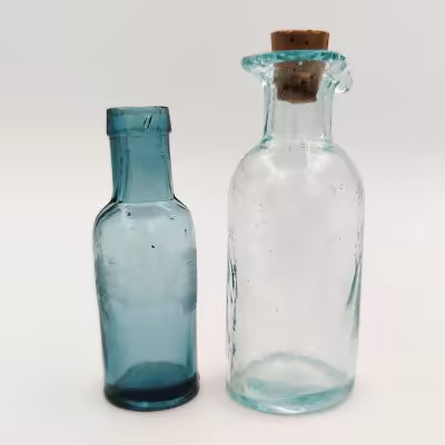 купить Пара аптекарских пузырьков, стекло, СССР, 1920-1950 гг.