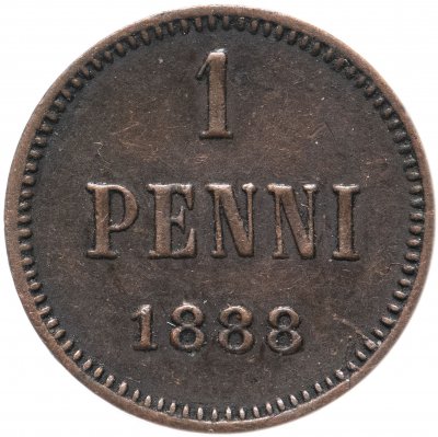 купить Финляндия 1 пенни (penny) 1888