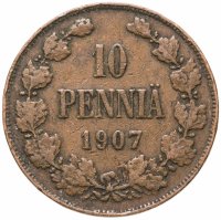 купить 10 пенни (pennia) 1907