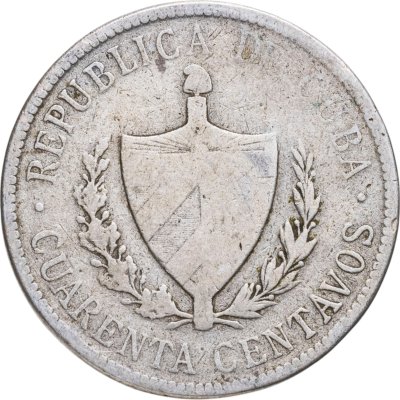 купить Куба 40 сентаво (centavos) 1915