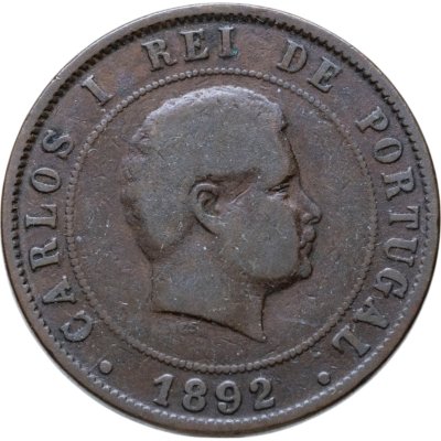 купить Португалия 20 реалов (рейс, reis) 1892