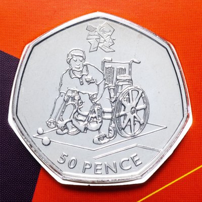 купить Великобритания 50 пенсов (pence) 2011 "XXX летние Олимпийские Игры, Лондон 2012 - Бочче"