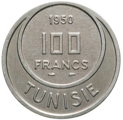 купить Тунис 100 франков (francs) 1950