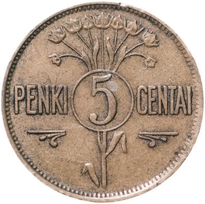 купить Литва 5 центов (cents) 1925