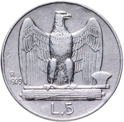 купить Италия 5 лир 1929