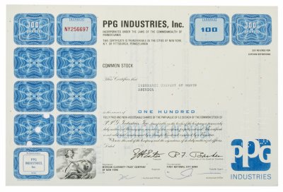 купить Акция США PPG INDUSTRIES, INC 1968-1969 гг.