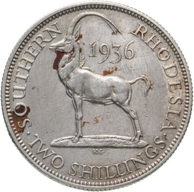 купить Южная Родезия 2 шиллинга (shilling) 1936