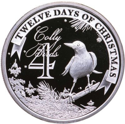 купить Ниуэ 2 доллара 2009 "Двенадцать дней Рождества - Чёрный дрозд, 4"
