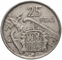 купить Испания 25 песет 1957
