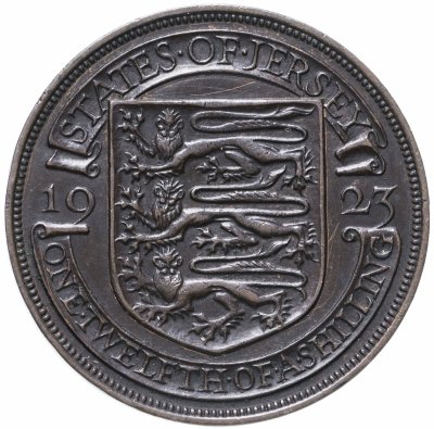 купить Джерси 1/12 шиллинга (shilling) 1923 Испанский щит