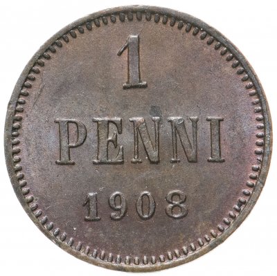 купить Финляндия 1 пенни (penny) 1908