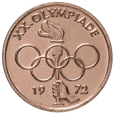 купить Германия (ФРГ), токен "Олимпийские игры 1972 года в Мюнхене" (факел и кольца)