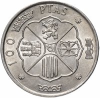 купить Испания 100 песет (pesetas) 1966