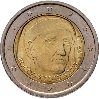 купить Италия 2 евро 2013 "700 лет со дня рождения Джованни Боккаччо"