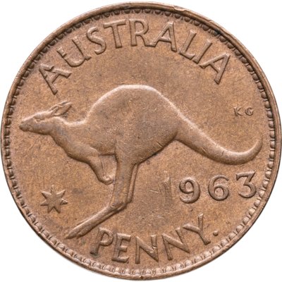 купить Австралия 1 пенни (penny) 1963