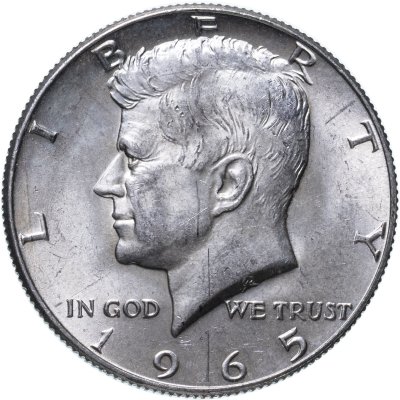 купить США 50 центов (1/2 доллара, half dollar) 1965 "Kennedy Half Dollar (Кеннеди)"