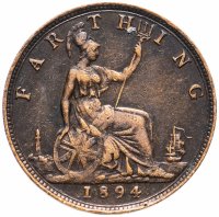 Купить Великобритания 1 фартинг 1894