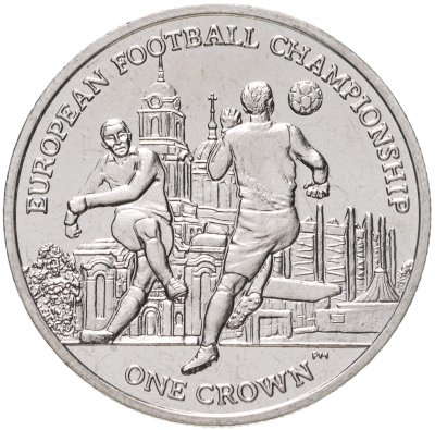 купить Остров Мэн 1 крона (crown) 2012 Чемпионат Европы по футболу 2012, Польша-Украина