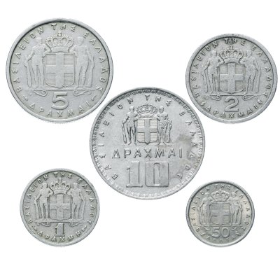 купить Греция, набор из 5 монет 1954-1964