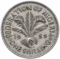 Купить Нигерия 1 шиллинг (shilling) 1959