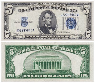 купить США 5 долларов 1934 (Silver Certificate) series 1934A, Julian-Morgenthau