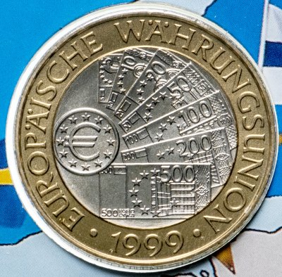 купить Австрия 50 шиллингов (shillings) 1999 Европейский валютный союз в буклете