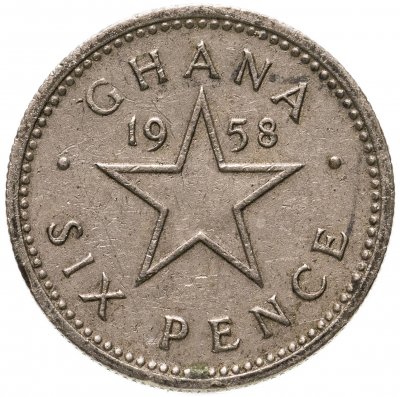 купить Гана 6 пенсов (pence) 1958