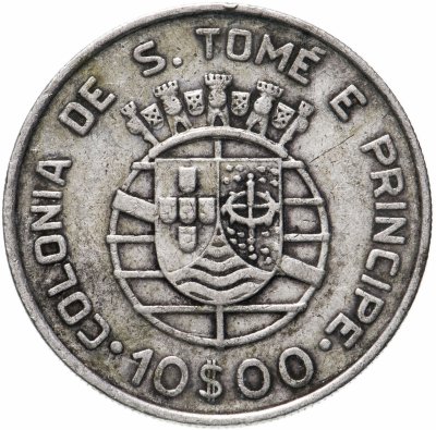 купить Сан-Томе и Принсипи 10 эскудо (escudo) 1939