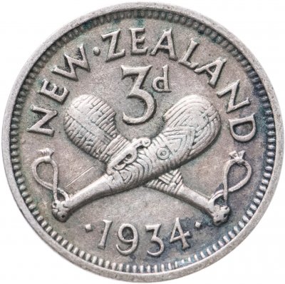 купить Новая Зеландия 3 пенса (pence) 1934