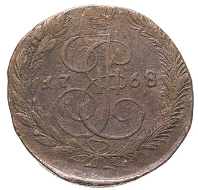 купить 5 копеек 1768 ЕМ орёл 1770-1777, нового образца