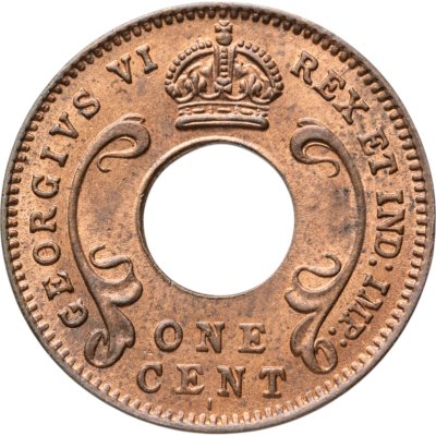 купить Британская Восточная Африка 1 цент (cent) 1942