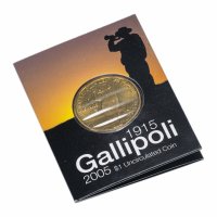 Купить Австралия 1 доллар 2005 "Галлиполийское сражение" UNC в буклете