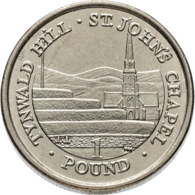 купить Остров Мэн 1 фунт (pound) 2006 отметка "AA" на реверсе