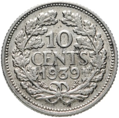 купить Нидерланды 10 центов (cents) 1939