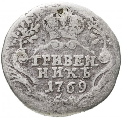 купить гривенник 1769 СПБ-TI