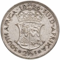 купить ЮАР 2 1/2 шиллинга (shillings) 1954
